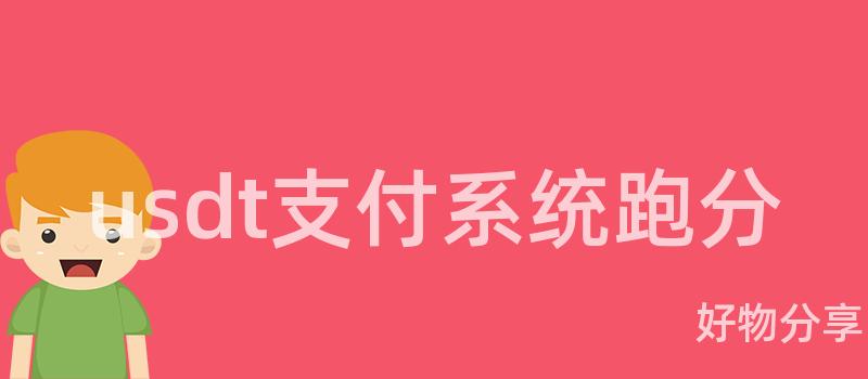 usdt支付系统跑分插图 usdt支付系统跑分插图